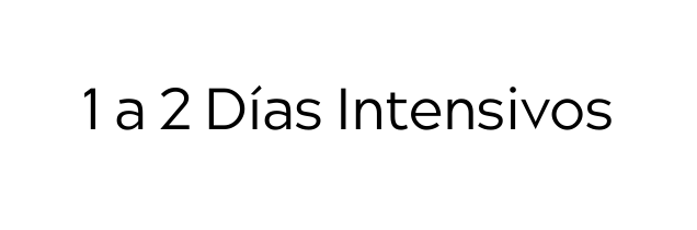 1 a 2 Días Intensivos